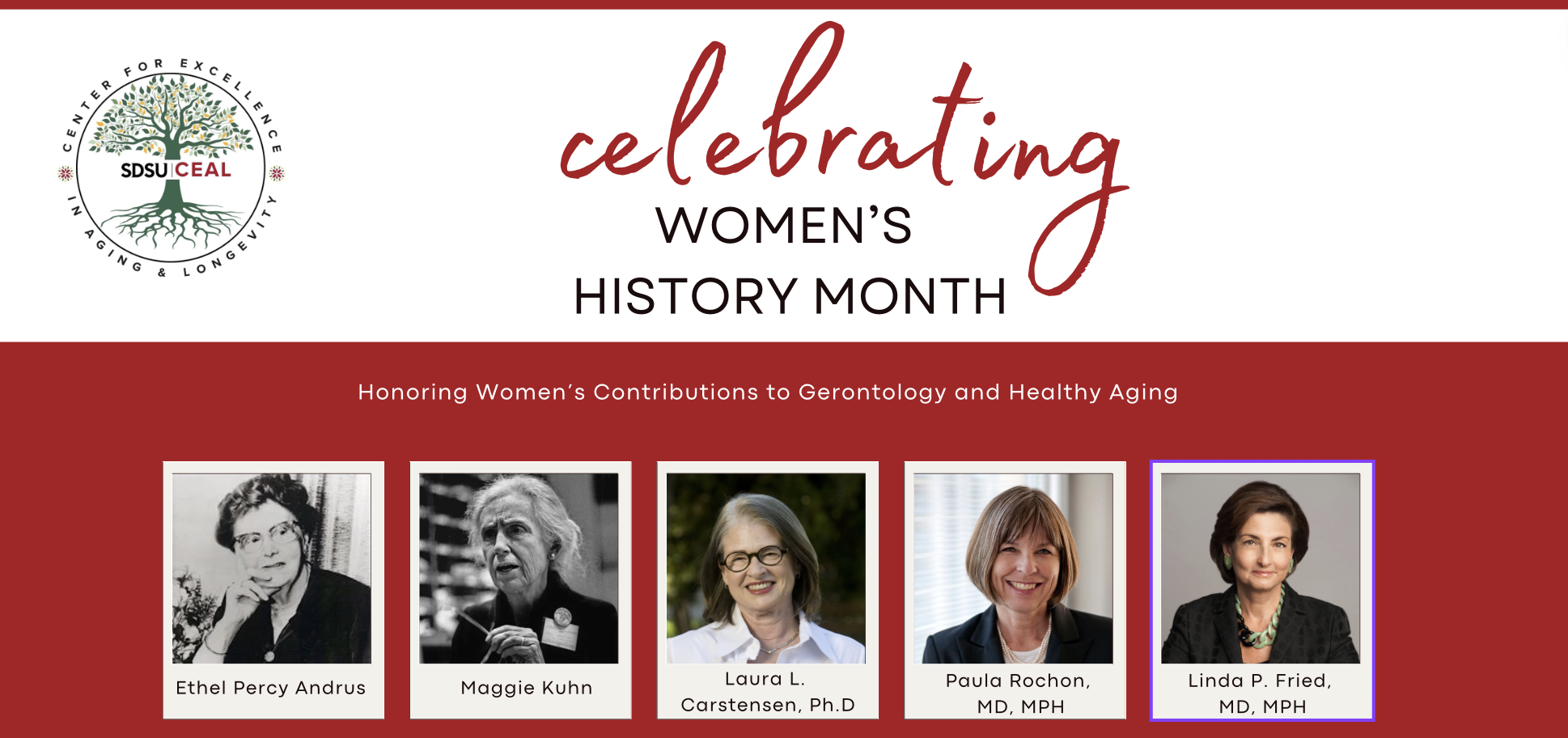Honoring Women’s Contributions to Gerontology and Healthy Aging